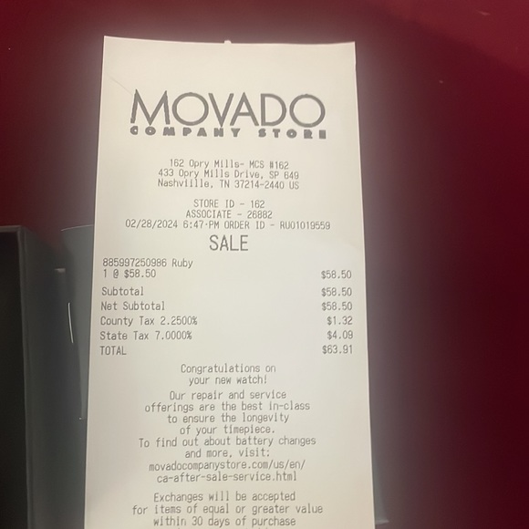 Coach White Heart and Stars Watch - Picture 3 of 3